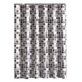 thumbnail image 1 of Cortinas de ducha para baño Cortina de ducha moderna de mosaico engrosado, cortinas de baño geométricas para baño Cubierta de baño Extra grande Ancho, 1 of 5