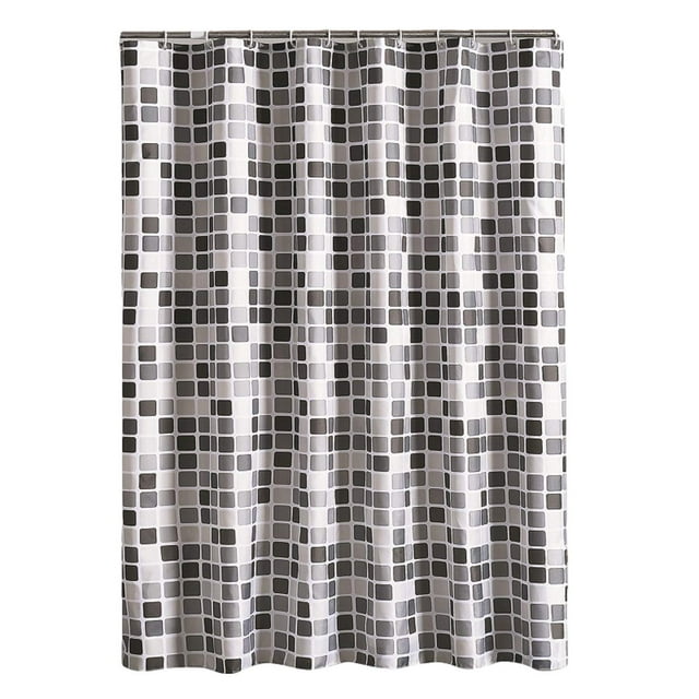 Cortinas de ducha para baño Cortina de ducha moderna de mosaico engrosado, cortinas de baño geométricas para baño Cubierta de baño Extra grande Ancho