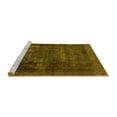 thumbnail image 2 of Ahgly Company Machine Washable Indoor Square Persian Yellow Bohemian Area Rugs, 5' Square, 2 of 4