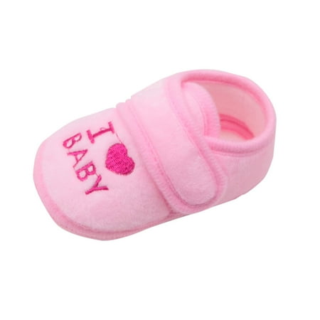 

Kids & Soft Shoes Soled Loving Letter Print Footwear Crib Shoes