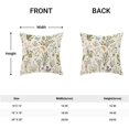 thumbnail image 5 of Spring Pillow Covers 16x16 Set of 2, Garden Plants Herbs Cushion Cases Wildflowers Botanical Classic Design Throw Pillow Covers for Home Decor Sofa Car Bedroom, 5 of 6