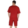 thumbnail image 3 of Inkmeso Solid&nbsp;Top and Shorts Soft Lounge Set 2 Piece Nightwear For Men's&nbsp;Half&nbsp;Sleeve Shorts Set, 3 of 7