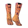 thumbnail image 4 of Gustav Klimt Stockings The Kiss Purple Custom Trendy Socks Winter Anti Skid Socks Couple R, 4 of 7