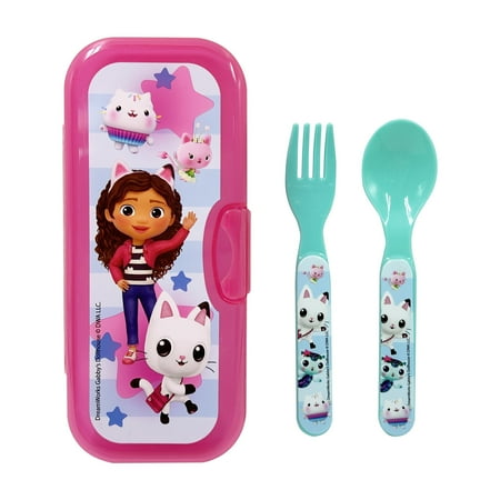 GABBY'S DOLLHOUSE TRAVEL CUTLERY SET