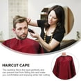 thumbnail image 2 of RUNROTOO cape Adulte Salon cape Teinture Cheveux Mode Rouge Polyester Lot de 1, 2 of 8