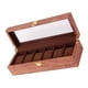 thumbnail image 5 of Caja organizadora de almacenamiento s de diamantes con 6 ranuras para reloj de madera C jinwen Vitrina de reloj, 5 of 6