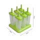 thumbnail image 3 of Moldes para helados de paletas, moldes de silicona, reutilizables, verdes, 3 of 5