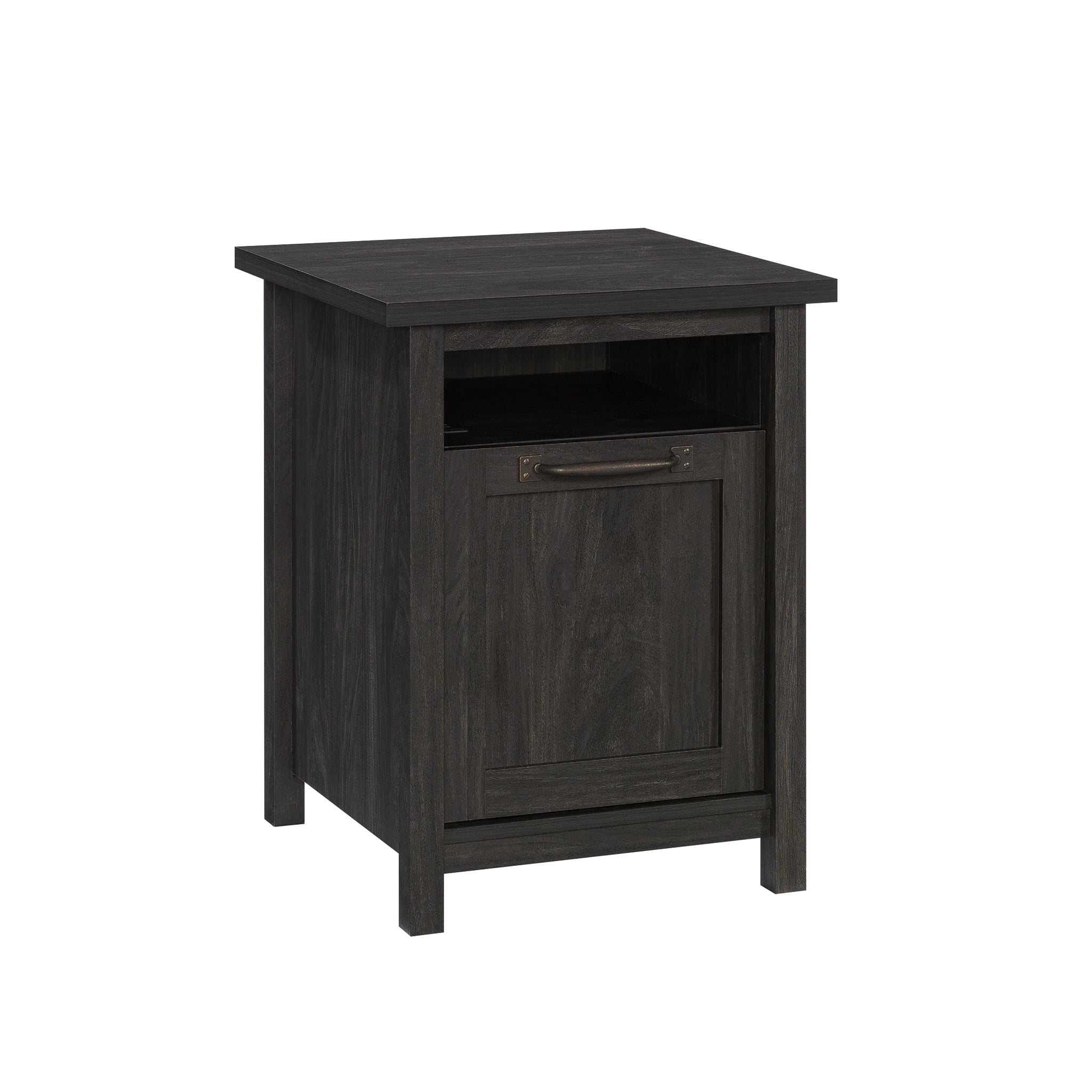 Better Homes & Gardens Modern Farmhouse USB Side Table, Black Finish