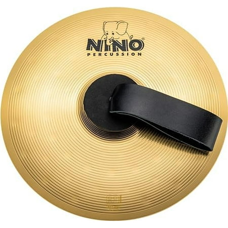 Brass Cymbal with Strap, Handheld 12" — for Classroom Music, (NINO-BR305)
