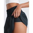 thumbnail image 5 of Shorts CRZ YOGA con Falda Superpuesta y Bolsillo con Cierre Azul Marino Talle S, 5 of 5