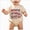 A39-Khaki, variant on Baby Short Sleeve Bodysuit with Patriotic Bow Print,Cute Romper Top