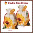 thumbnail image 2 of Honeii Sunflower 5 Print Small Burlap Bags,Christmas Drawstring Treat Bags Gift Bags Reusable Candy Goodie Wrapping Bags for Holiday Party Favors Supplies -Small, 2 of 9