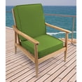thumbnail image 2 of Jordan Manufacturing Sunbrella 45" x 22" Spectrum Cilantro Green Solid Rectangular Outdoor Deep Seat Chair Cushion Set with Ties and Welt, 2 of 13