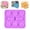 Purple, variant on PLYZLE Dog Treat Molds Silicone – Frozen Dog Treat Molds for Baking and Freezing with Bone & Puppy Paw Shapes, Easy Release – Non-Stick Molds for Broth, Ice & Homemade Snacks(Pink)