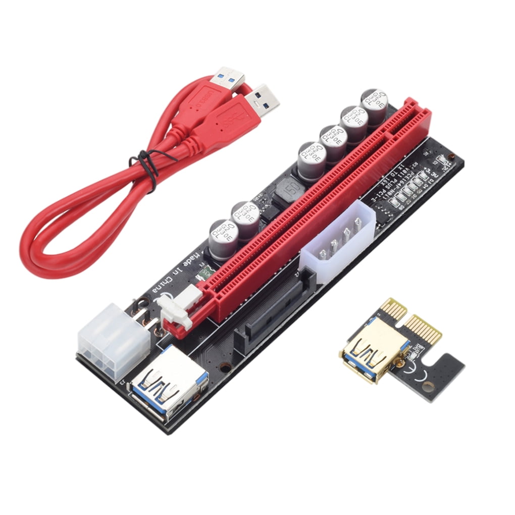 VER007S PCI Express 1X to 16X PCI-E Extender Riser Card USB 3.0 Adapter Cable 
