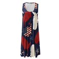 thumbnail image 4 of Wycnly Formal Dresses for Women 4th of July Pleated Swing Patriotic Tank Mini Dresses Sleeveless Round Neck Independece Day Graphics 2024 Summer Short Dress Navy l, 4 of 4