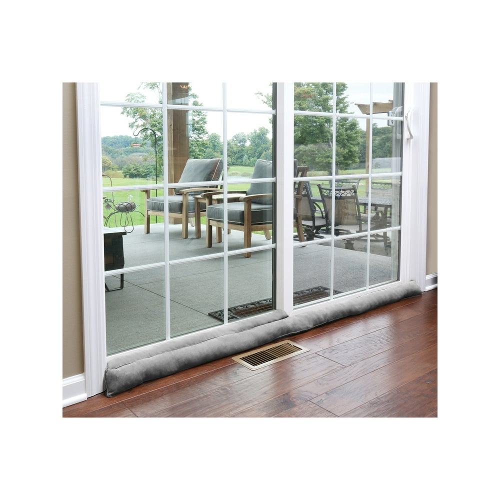 Home District Sliding Door Draft Dodger Weighted Patio Door Breeze