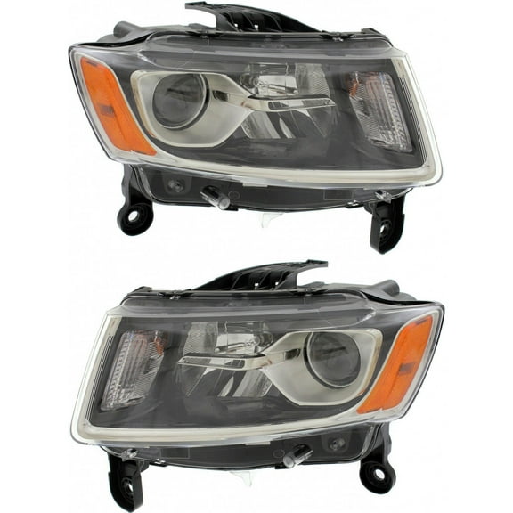 For Jeep Grand-Cherokee Headlight 2014 2015 2016 Pair Driver and Passenger Side For CH2502247 | 68110997AF