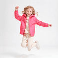 thumbnail image 3 of Samdudou Kids Lightweight Waterproof Rain Jacket - Toddler Boys Girls Softshell Hooded Raincoat Windbreaker Outdoor Hiking Travel Size 3-12, 3 of 10