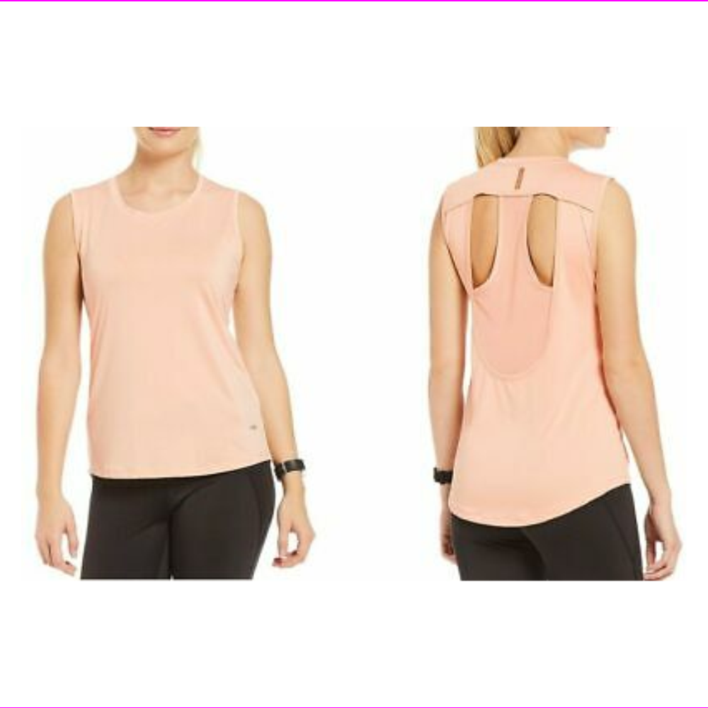 Copper Fit Copper Fit Pro HiLow Perforated Back Tank Women Clothing