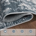 thumbnail image 3 of 8x10 Area Rugs For Living Room Rug Washable: Modern Large Dining Bedroom Carpet Non Slip 8 By 10 Indoor Abstract Home Office Blue Grey, 3 of 8