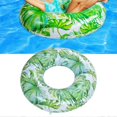 thumbnail image 5 of Inflatable Swimming Ring with Leaf Pattern Children Adult Swimming Float PVC Swim Ring for Summer Beach Party, 5 of 5