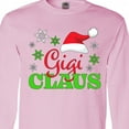 thumbnail image 4 of Inktastic Gigi Claus with Christmas Santa Hat and Snowflakes Long Sleeve T-Shirt, 4 of 5