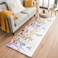 thumbnail image 2 of Spring Flower Runner Rugs 2x6 ft Colorful Watercolor Floral Retro Washable Hallway Rugs Non-Slip Floor Mats Absorbent Carpet Bedside Runners for Bedroom Kitchen Bathroom Laundry Room, 2 of 9