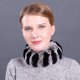 thumbnail image 1 of Bufanda de piel de conejo Nueva funda de cuello de piel de punto elástica para otoño e invierno Jersey de mujer Cuello cálido Uso dual Exención, 1 of 5