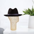 thumbnail image 3 of lionlar Portable Stand Holder Rack Hat Storage Display for Hair Styling Tabletop Men Men Gold, 3 of 9
