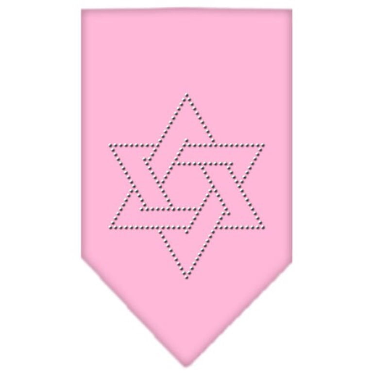 Mirage Pet Star Of David Rhinestone Bandana - Small, Navy Blue, 100% Cotton