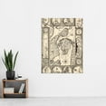 thumbnail image 2 of Hogarth La Mottraye Stockholm Sweden City Plan Map Extra Large XL Wall Art Poster Print, 2 of 3