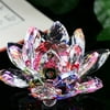 Toyfunny Lotus Crystal Glass Figure Paperweight Ornament Feng Shui Decor Collection