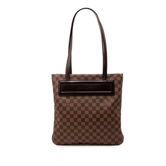 Pre-Owned Louis Vuitton Damier Clifton Tote Bag Shoulder N51149 Brown Leather Women's LOUIS...