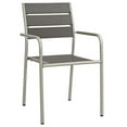 thumbnail image 2 of Pemberly Row  Patio Dining Arm Chair in Silver and Gray (Set of 2), 2 of 5