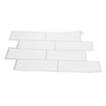 thumbnail image 2 of 1 Sheet Of Self Adhesive Backsplash Peel And Stick Tile Backsplash Wall Tiles For Bathroom Peel And Stick White Tile Backsplash Peel And Stick For Kitchen Wall, 2 of 9