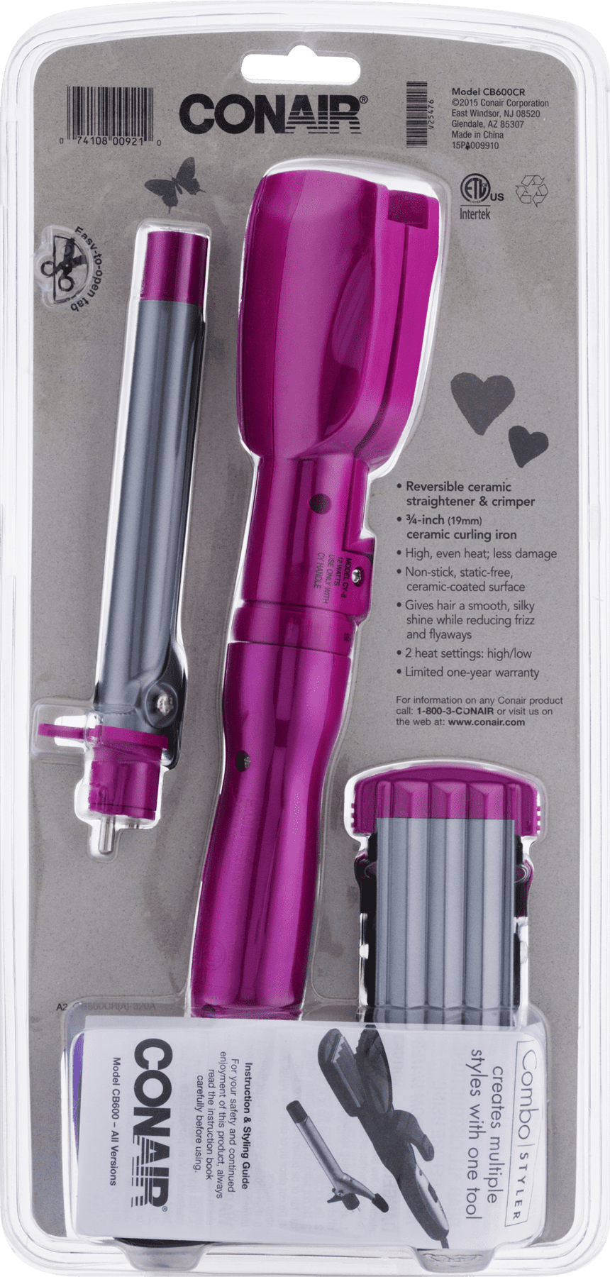 Conair Cb600cr Special Styles Iron