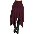 thumbnail image 3 of JustVH Women S-3XL Bandage Belted Gothic Vintage Handkerchief Skirts, 3 of 5