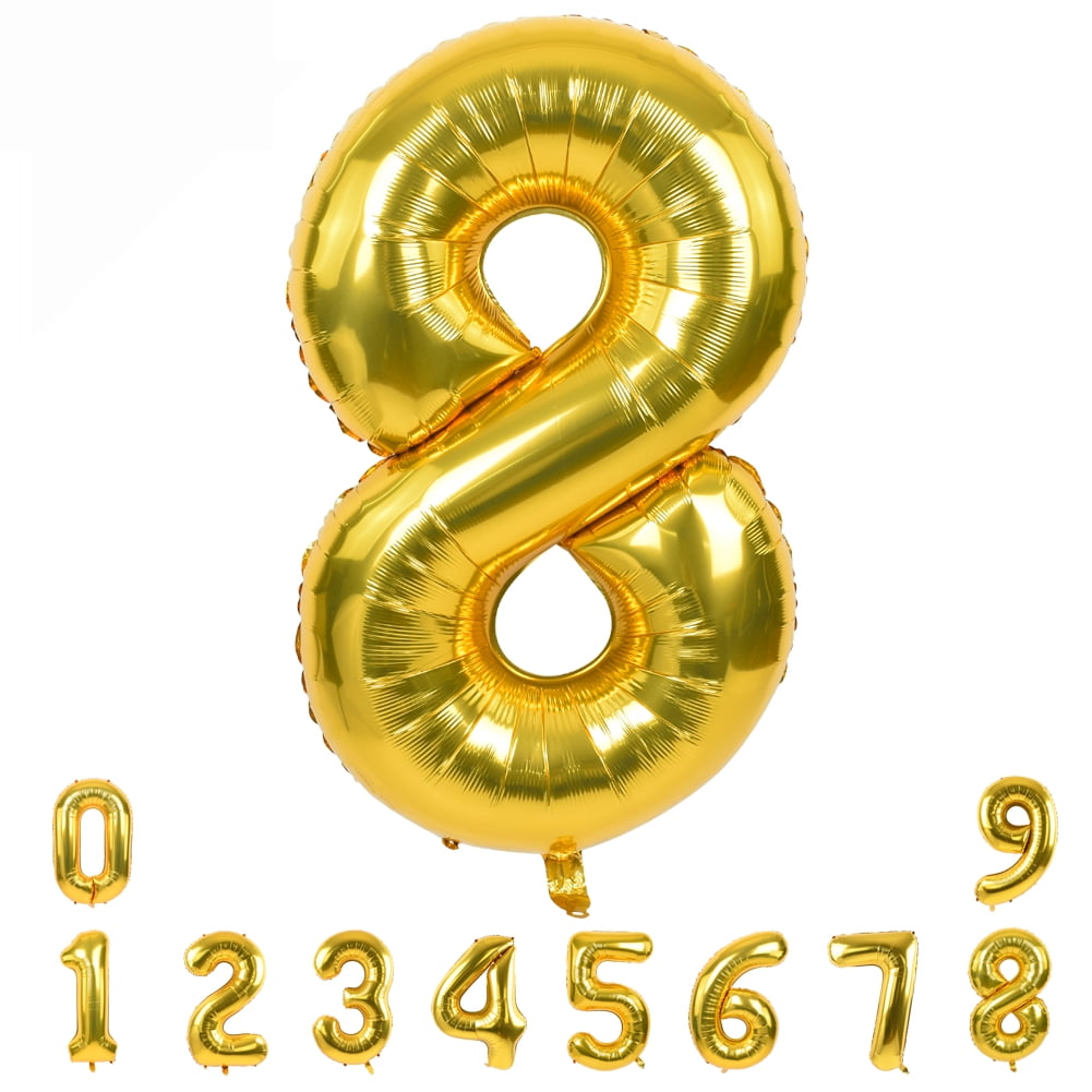 32" 42" Giant Foil Number Balloons letter Air Helium Birthday Age Party Wedding 