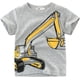 thumbnail image 4 of WOCACHI Camiseta para niños pequeños, ropa de bebé, manga corta, estampado de dinosaurio, tiburón, blusa, 4 of 5
