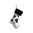 thumbnail image 2 of 2025 New Christmas Cow Print Stockings 20 Inches Decorations Large Christmas Cow Print Ornaments Stockings Soft Cow Pattern Xmas Socks for Family Holiday Birthday Party Decorations Gift, 2 of 9