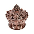 thumbnail image 2 of Incense Burner,Vintage Backflow Smoke Incense Burner ,Cone Coil Incense Burner Ash Catcher with Lid (Red Bronze), 2 of 7