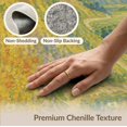 thumbnail image 6 of ODIKA 4'x6' Yellow Green Vibrant Meadow Pathway Washable Area Rug Impressionist Landscape with Wildflowers for Dorm Room, Small Living Stain Resistant Low Profile, Easy Care, 6 of 7