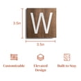 thumbnail image 5 of Stiles Crossword Letter Tiles, Wooden Wall Decor, 3.5 Inch, Walnut, Letter W, 5 of 7