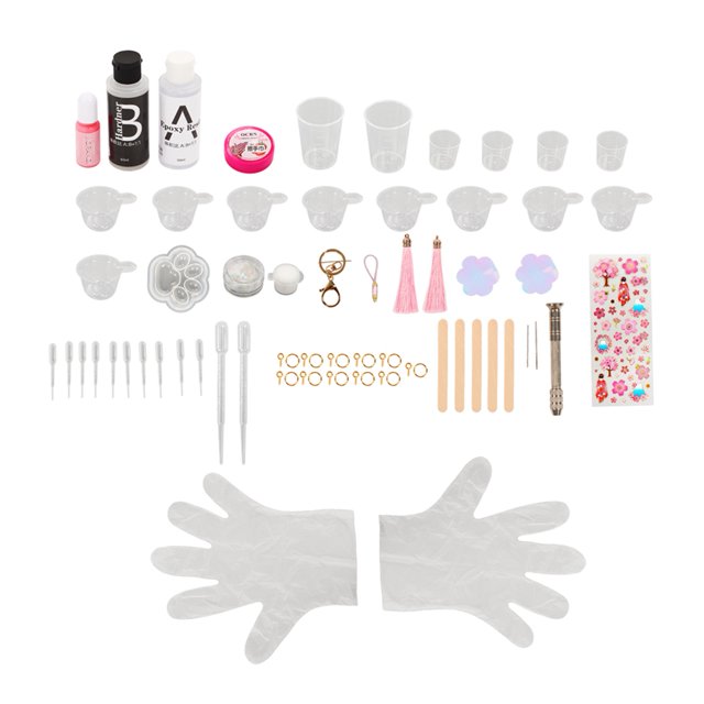 Resin Jewelry Making Kit, Easy Demoulding Hands On Ability Development DIY Epoxy Resin Kit For