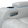 thumbnail image 3 of ACME Elonzo Power Motion Sofa in Light Gray Synthetic Leather, 3 of 8