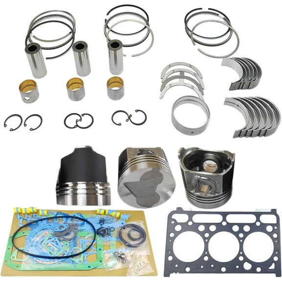 D1503 Engine Overhaul Rebuild Kit (No cylinder liner and valve) For Kubota D1503 Engine Tractor L2900 L3000 L3010 L3130 Loader R420 R420S Excavator KX91-3 U35