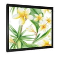 thumbnail image 2 of Designart 'Yellow Flowers and Tropical Foliage X' Traditional Framed Art Print, 2 of 4