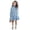 X1 Blue, variant on Ticikt Girls Long Sleeve Tiered Ruffle Shirt Dress, Button Down Collared Casual Party Outfit for Toddler/Little Kids,Color:White