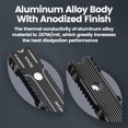thumbnail image 4 of 22110 SSD Heatsink M.2 NVME Radiator Aluminum Alloy PS5 M.2 PCIE SATA SSD Efficient Radiator with Thermal Silicone pad icold-22110, 4 of 6